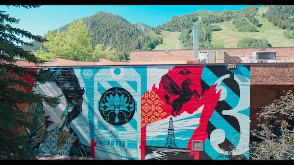 Street art in Aspen