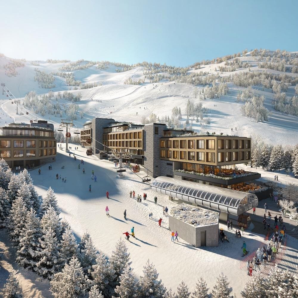 Resort Aerial Winter: Courtesy of Chalet Alpina