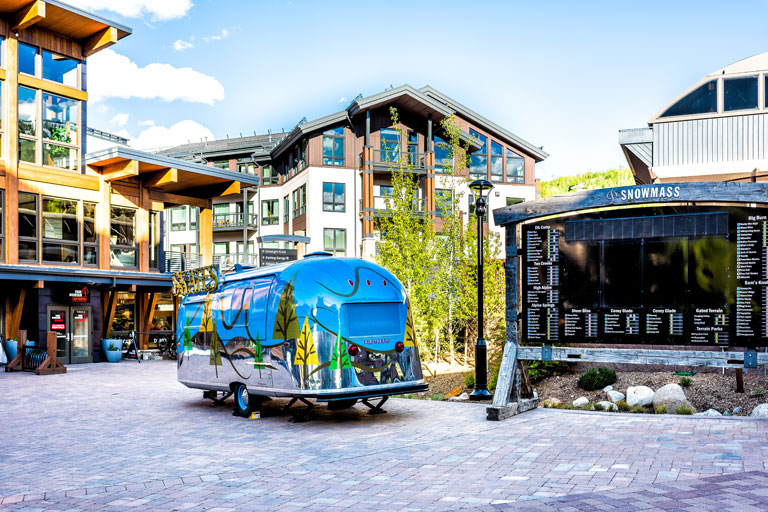 Airstream in Snowmass Base Village for Empanadas