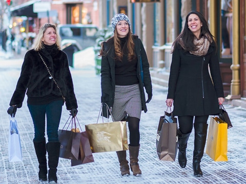 Happy Shoppers in Aspen