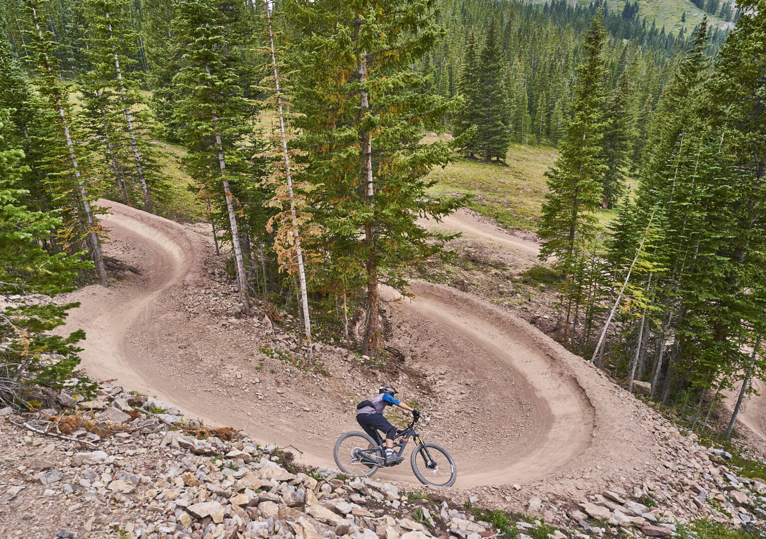 Biker at the Snowmass Bike Park