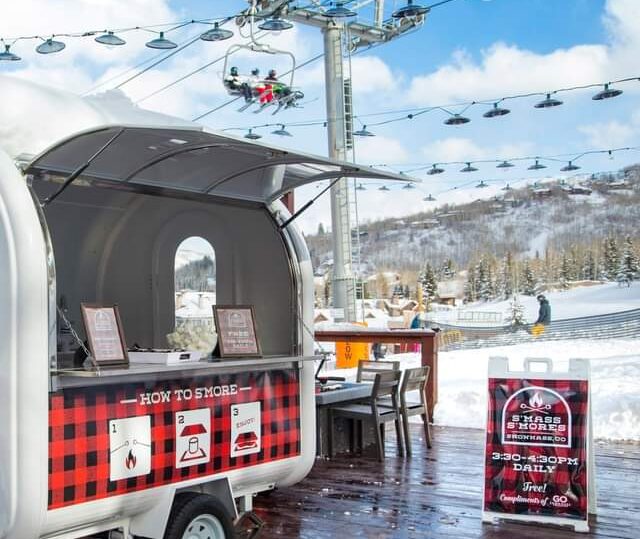 S'more truck with Snowmass chairlift in the background