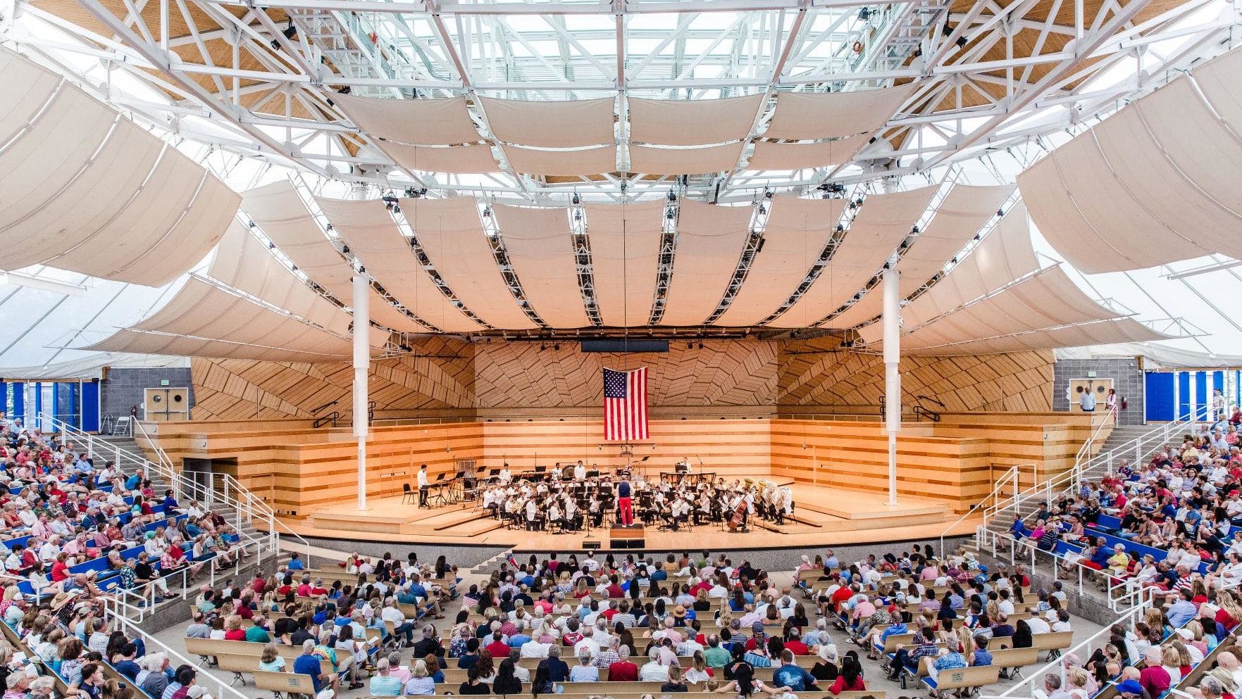 The tent at Aspen Music School