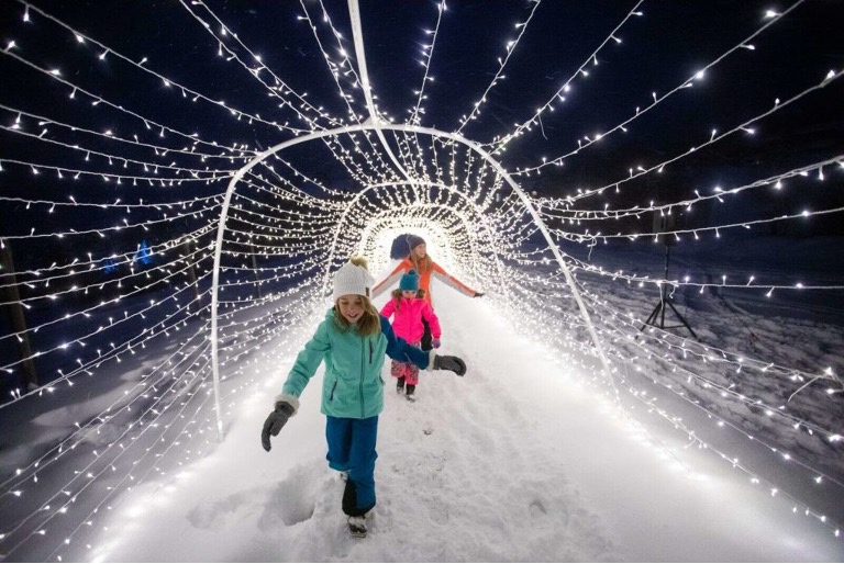Snowmass Village Interactive Lighting Display for the holidays