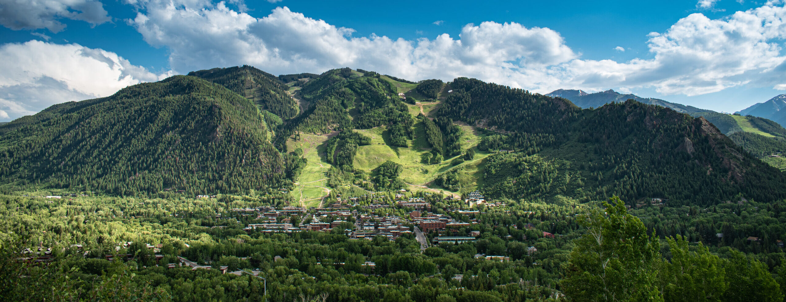 Aspen downtown in summer