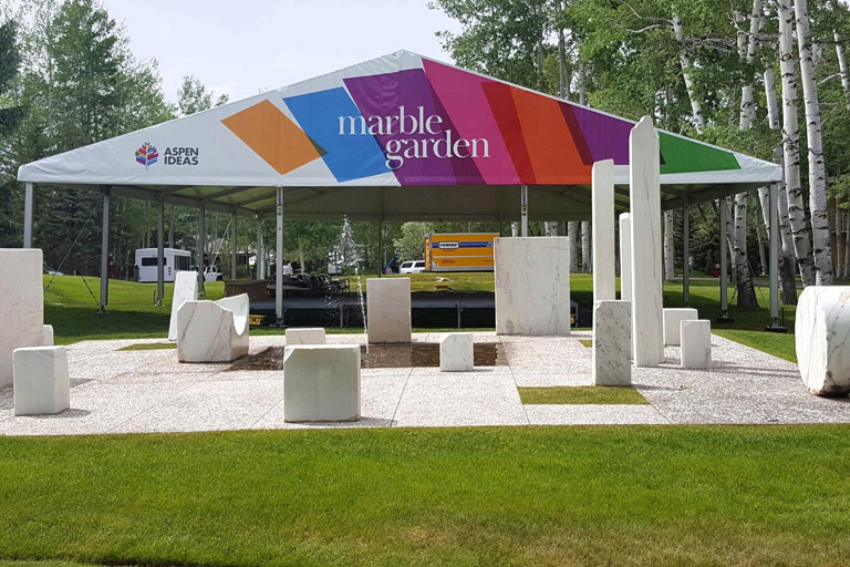 Marble Garden - Ideas Festival - Aspen, Colorado Aspen Ideas Festival Marble Garden 2024