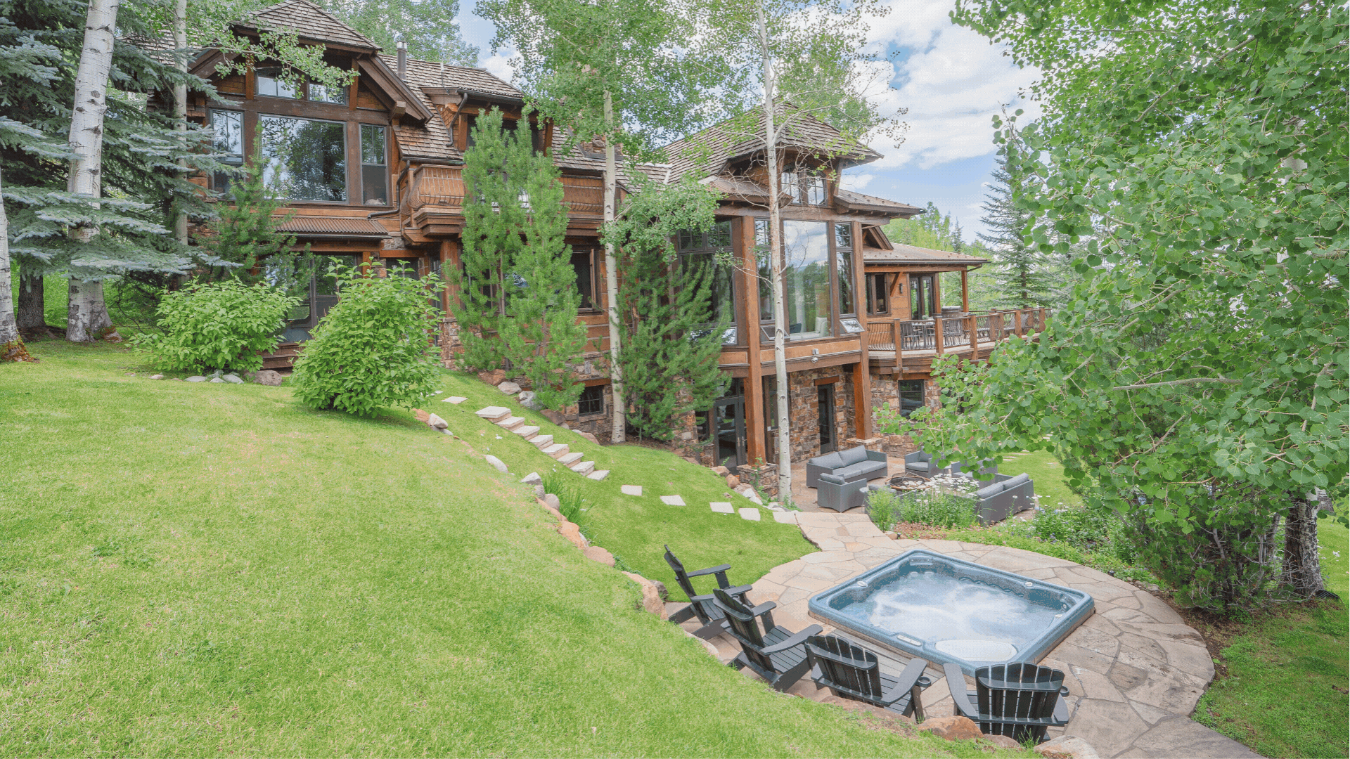 Two Creeks Home Snowmass luxury rental in fall