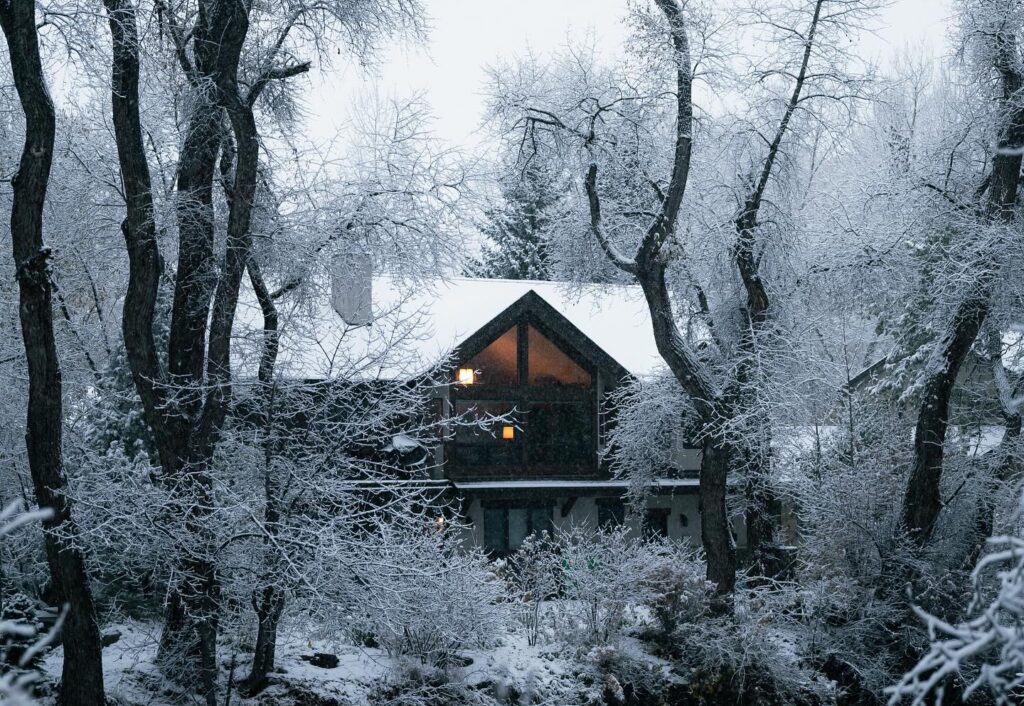Luxury Home in Aspen Colorado during Winter