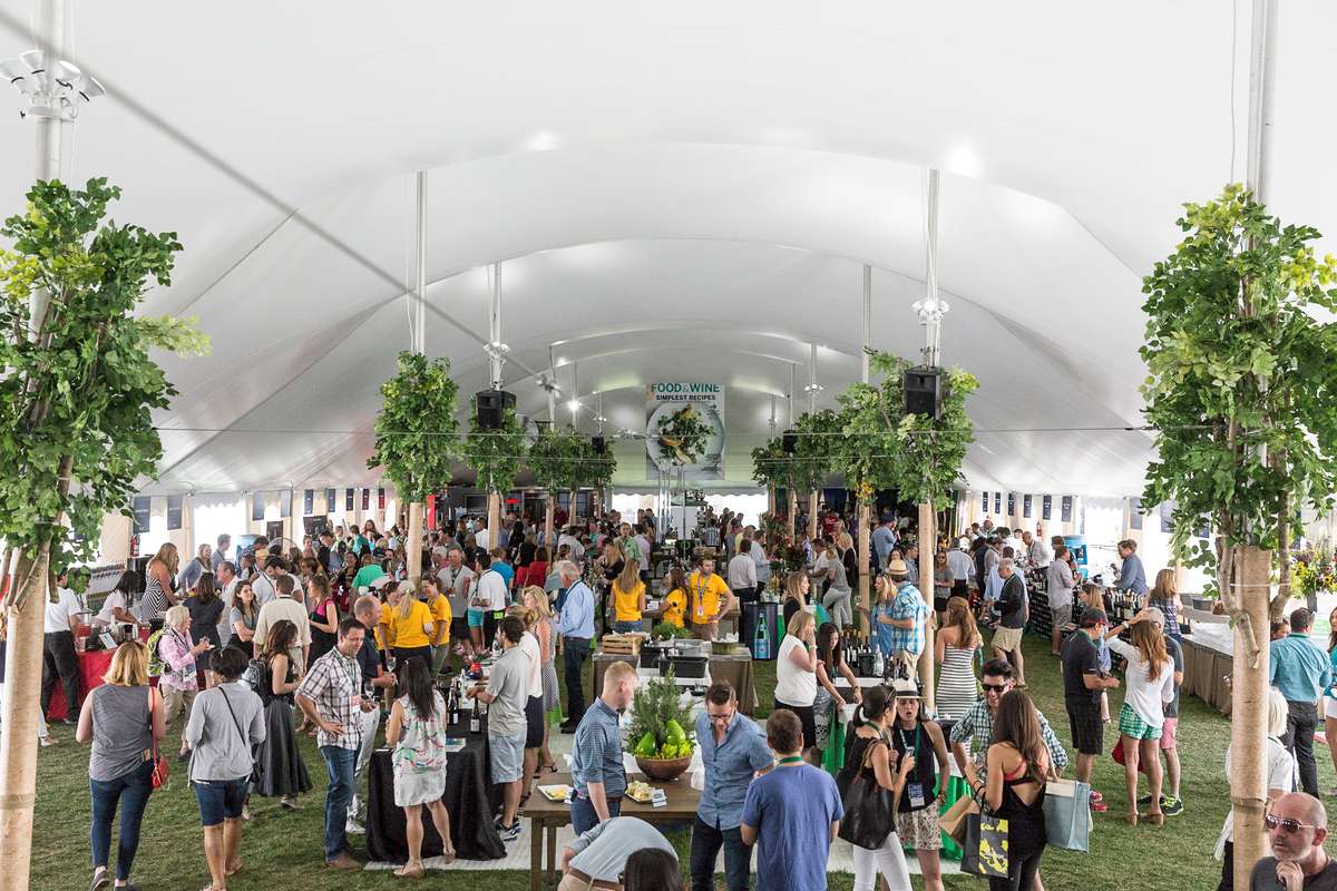 Food & Wine Main tent in Wagner Park Aspen, Colorado