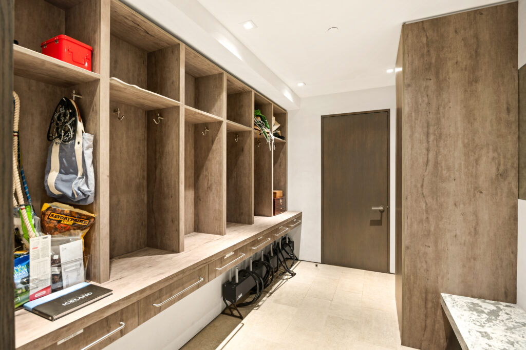 Private" in-home ski fitting arranged through Aspen concierge service In-home ski fitting inside a luxury Aspen vacation rental