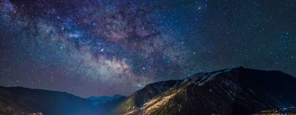 Night sky over Highlands during Spring